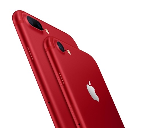 애플은 아이폰7 레드 스페셜 에디션을 25일 국내 출시했다. 애플이 빨간색 스마트폰을 출시하는 것은 처음이다. /애플 제공