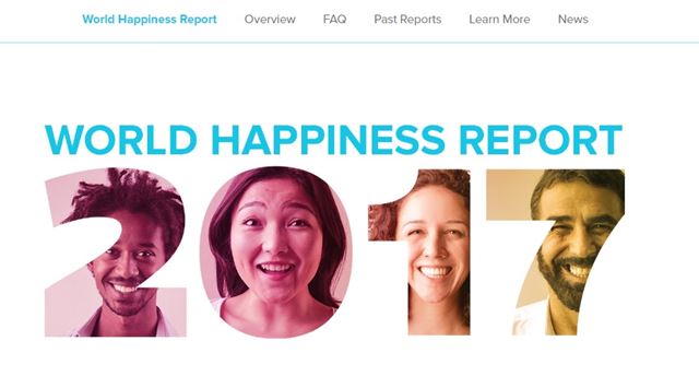 세계에서 가장 행복한 나라는 노르웨이! 한국은? 유엔 지속발전해법네트워크는 20일 세계 155개국 행복도 순위를 발표했다. 우리나라는 56위에 올랐다./SDSN 홈페이지 캡처