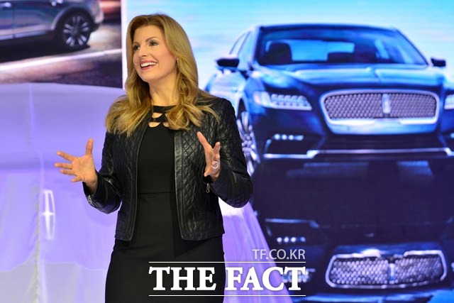 에이미 머렌틱 링컨아시아퍼시픽 총괄 사장의 링컨의 미래 발표 /진영석 기자