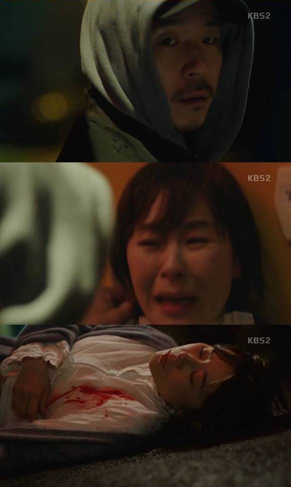 양익준(장도장 역)은 추리의 여왕에서 남다른 존재감을 뽐냈다. 장도장은 마약을 챙기려는 장면을 유설옥에게 들키고 칼을 휘두르며 엔딩을 장식했다. /KBS2 추리의 여왕 방송 캡처
