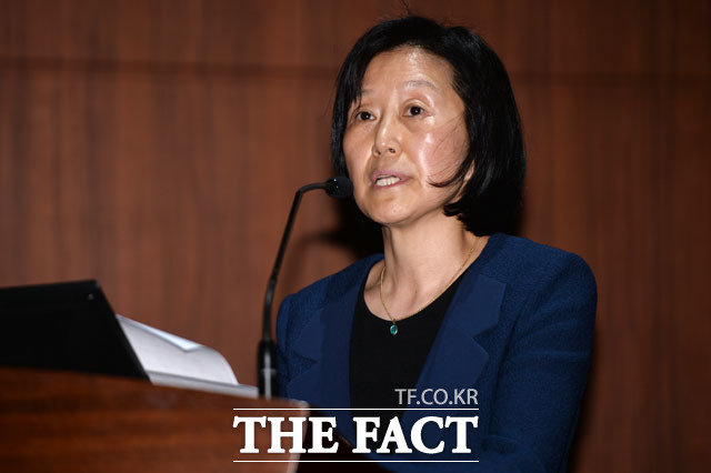 안철수 국민의당 대선후보의 배우자인 김미경 서울대학교 의과대학 교수의 축사