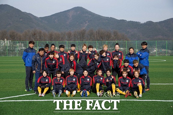 구미스포츠토토 여자축구단. /스포츠토토 제공