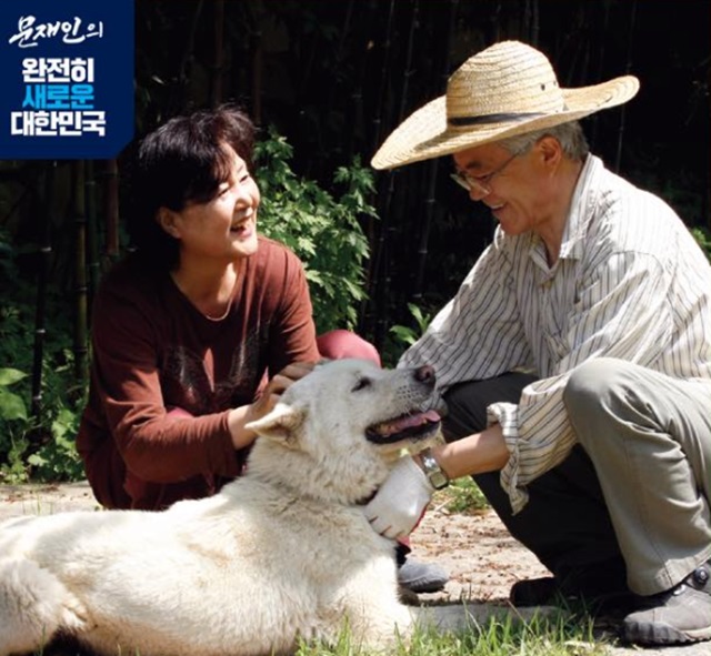 문재인 더불어민주당 대통령 후보는 15일 서울 상암 월드컵공원 반려견 놀이터에서 반려인들과 소통하며 반려동물 공약을 제안했다. /문재인 페이스북