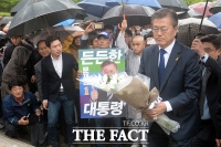 [TF포토] 문재인 보수 텃밭 대구 방문, '2·28 민주의거 기념탑 참배'