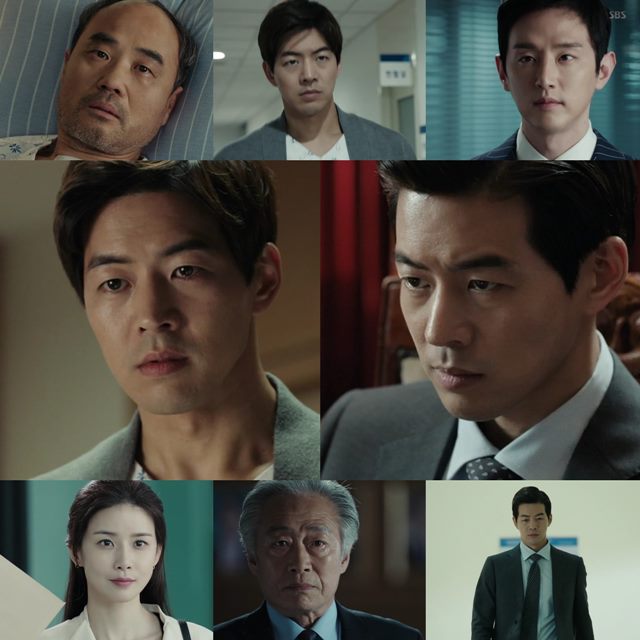 SBS 월화드라마 귓속말에서 이상윤(가운데)이 비리를 파헤친 후 정의의 편에 섰다. /귓속말 방송 캡처