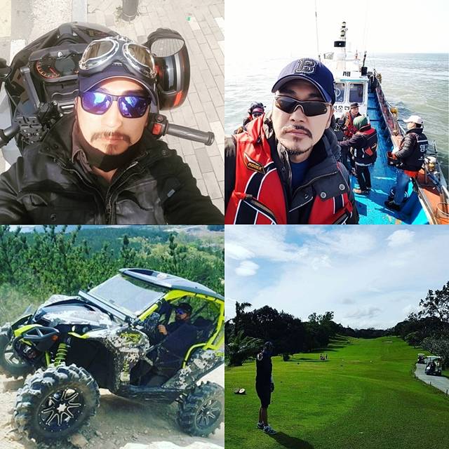 배우 김영호는 여행 낚시 바이크 골프 오프로드 등 다채로운 취미를 갖고 있다. /김영호 인스타그램