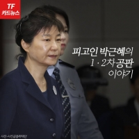  [TF카드뉴스] 피고인 박근혜, 1·2차 재판에서 한 말은?