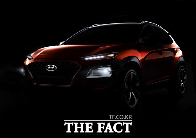 현대자동차가 30일 자사 첫 글로벌 소형 스포츠유틸리티차량 코나의 외관디자인 콘셉트를 담은 새로운 티저 영상을 최초로 공개했다. /현대자동차 제공