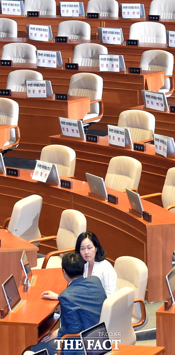 나홀로 표결에 참여한 김현아 자유한국당 의원