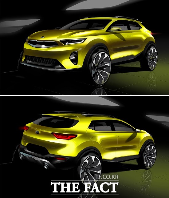 기아자동차가 다음 달 출시를 앞둔 자사 소형 SUV 스토닉의 렌더링을 7일 공개했다. /기아자동차 제공
