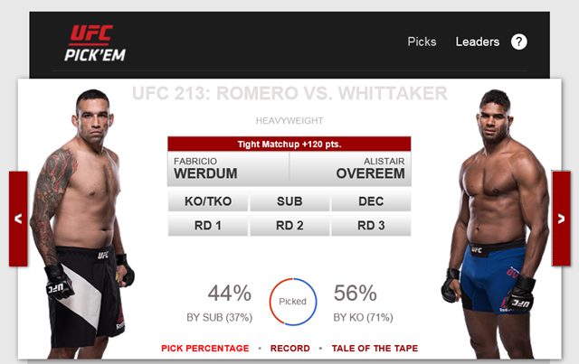 베우둠-오브레임, UFC 213 헤비급 빅매치! UFC 헤비급 랭킹 상위권에 올라 있는 베우둠-오브레임(오른쪽)이 UFC 213에서 격돌한다. /UFC 홈페이지 캡처