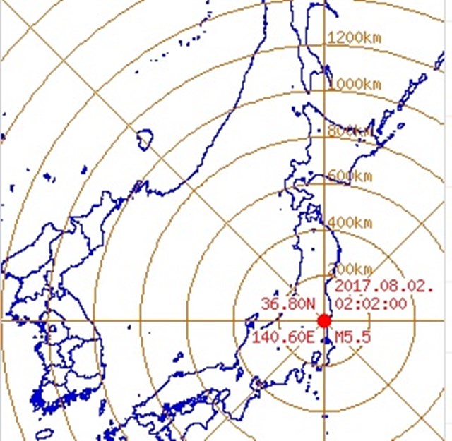 일본지진! 일본 기상청 원전 피해 보고되지 않았다 2일 오전 2시2분쯤 이바라키 현 북부에서 규모 5.5의 지진이 발생했다고 일본 기상청이 밝혔다./다음 홈페이지 캡처