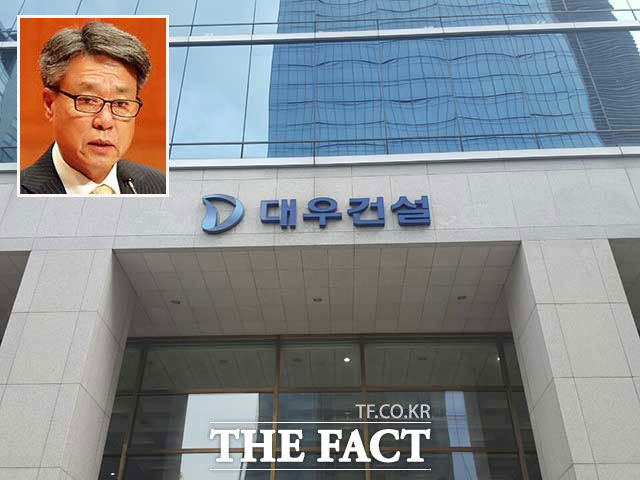 대우건설은 지난 14일 박창민 사장이 사임 의사를 밝혔다고 발표했다. 지난해 8월 취임한 박창민(왼쪽 작은 사진) 전 대우건설 사장은 임기 내내 낙하산 의혹을 받았다. /더팩트 DB