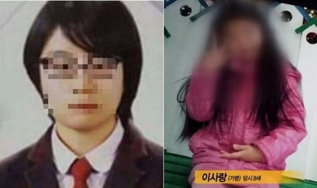인천 초등생 살인범 A양(왼쪽)에 대한 결심 재판이 29일 열린 가운데 검찰이 A양에게는 징역 20년, 공범 B양에게는 무기징역을 각각 구형했다. /SBS 제공(오른쪽), 온라인 커뮤니티