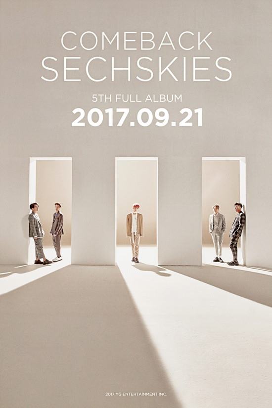 그룹 젝스키스 새 정규앨범 티저 이미지. 젝스키스는 오는 21일 18년 만의 새 정규앨범을 발표한다. /YG엔터테인먼트 제공