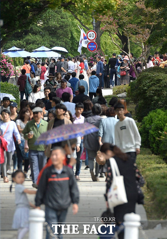 명절 연휴에도 식을 줄 모르는 청와대 인기