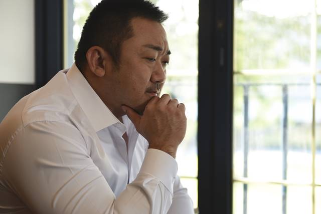 원펀치 액션의 대가 마동석. 마동석은 범죄도시에 대해 원펀치 액션이라며 실화에 가까운 액션이라고 강조했다. /키위미디어 제공