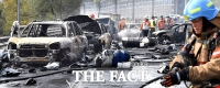 [TF포토] 창원터널 기름통 폭발 …'참혹한 현장'