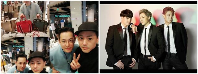 NRG가 20주년 기념 앨범을 내고 활동에 돌입했다. (왼쪽사진) 문성훈, 노유민·(오른쪽사진)노유민, 이성진, 천명훈/노유민 인스타그램