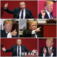 [TF포토] 도널드 트럼프의 '손짓을 보라'