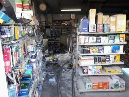 화재가 난 편의점 내부 사진 /부산소방본부 제공