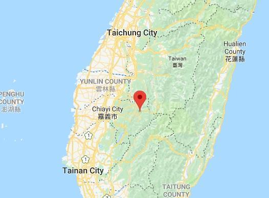 대만 중부에 규모 5.5의 지진이 발생했지만, 우리나라에 피해는 없을 것이라고 기상청은 전했다. /구글 지도