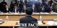[TF포토] 유통업계 대표들 만난 김상조 공정거래위원장