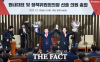 [TF포토] 김성태, 자유한국당 신임 원내대표 선출
