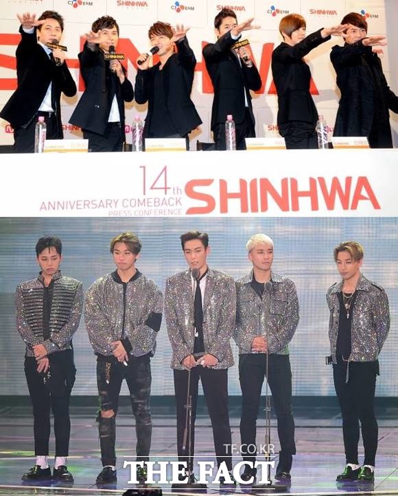 그룹 신화(위)와 빅뱅. 그룹 신화는 아이돌그룹 역사에서 독보적인 최장수 그룹이다. 19년째 신화라는 테두리에서 활동 중이며 빅뱅도 10년이 넘게 장수하고 있다. /더팩트 DB