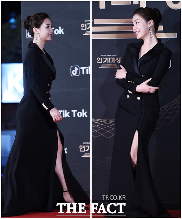 2017 KBS 연기대상이 31일 오후 서울 여의도 KBS 홀에서 열린 가운데 배우 류화영이 포토타임을 갖고 있다. / 배정한 기자