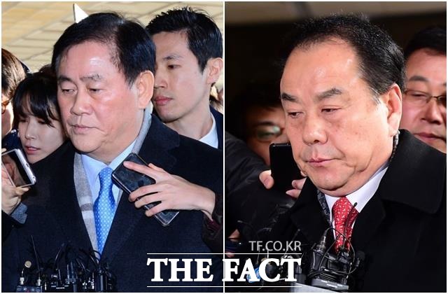 최경환·이우현 자유한국당 의원은 3일 오전 10시 30분 구속 전 피의자 심문을 받는다. /더팩트DB