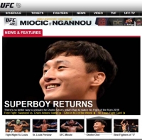  [UFC] 최두호 리턴즈! UFC 홈페이지 복귀전 조명