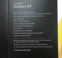  삼성 '갤럭시S9' 어떤 모습? 주요 스펙 적힌 박스 사진 등장