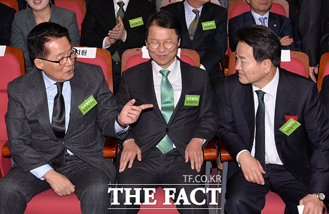 이른바 호남 중진 박동배로 불리는 박지원, 천정배, 정동영 의원(왼쪽부터)