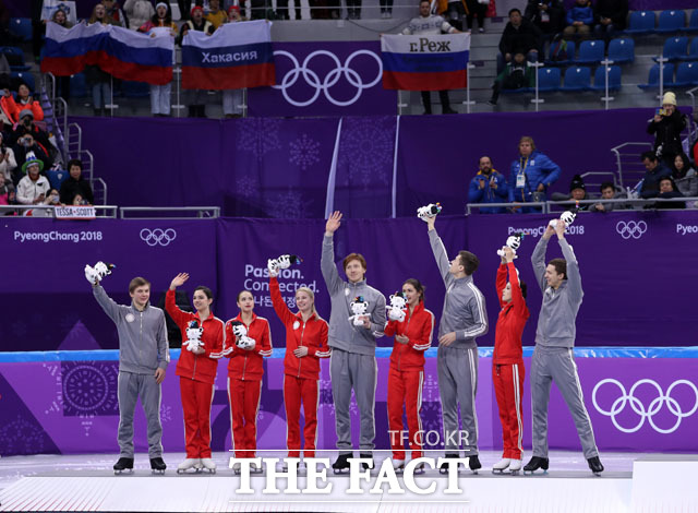 2위를 차지한 러시아출신 올림픽선수들