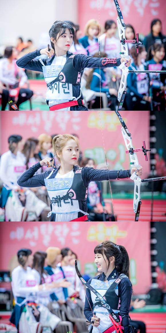 레드벨벳. 레드벨벳은 아이린과 예리, 슬기가 대표 선수로 출전했다. /MBC 제공