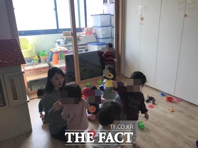 서울시 상록보육원에서 3-7세 미취학원생들과 생활지도원이 활동하고 있다.