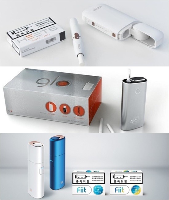 지난해 출시된 궐련형 전자담배는 재가 없고 냄새가 덜해 흡연자들 사이에서 큰 인기를 얻고 있다. /한국필립모리스, BAT 코리아, KT&G 제공