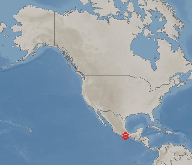 16일(현지 시각) 멕시코 남부 오악사카주 서남서쪽 109km 지역에서 규모 7.2 지진이 발생했다. /기상청 제공