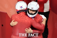 [TF포토] 원윤종-서영우, '올림픽 6위 기록… 역대 봅슬레이 올림픽 기록중 최고'