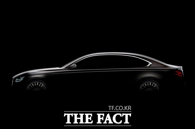 기아자동차가 20일 자사 플래그십 세단 K9의 2세대 모델 더 K9의 티저를 세계 최초로 공개했다. /기아자동차 제공