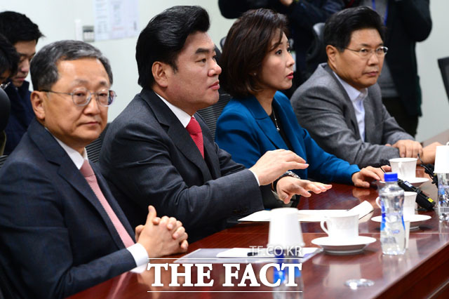 자유한국당 중진 의원들. /남윤호 기자
