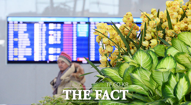 최근 개장한 인천국제공항 제2터미널에도 봄이 찾아왔습니다.