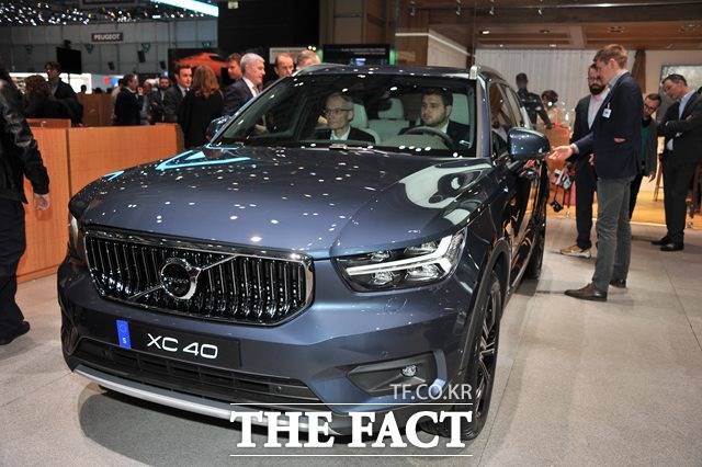 제88회 제네바모터쇼에서 볼보 XC40이 유럽이 선정한 올해의 차에 선정됐다. /제네바=진영석 기자