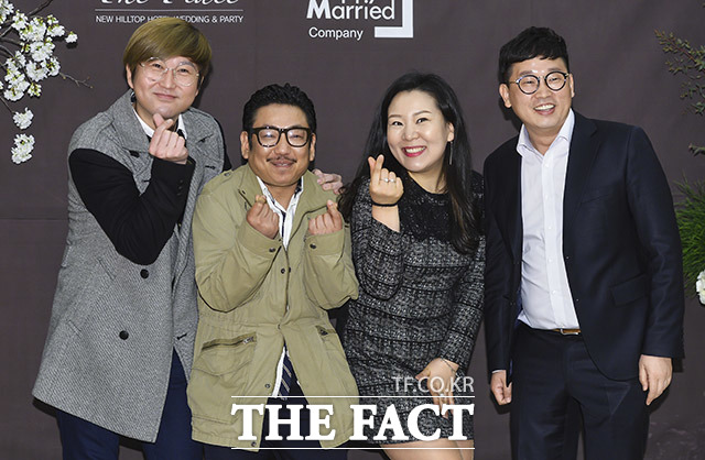 코미디언 정삼식과, 이부호, 김세아, 김일희(왼쪽부터)