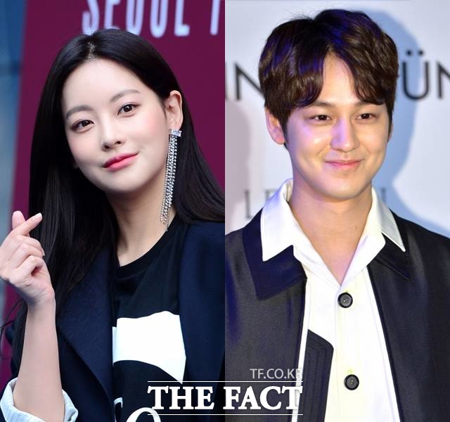 우리 사랑해요 배우 오연서와 김범(오른쪽)은 케이블 채널 tvN 드라마 화유기 종영 후 지인 모임에서 만나 연인으로 발전했다. /더팩트 DB