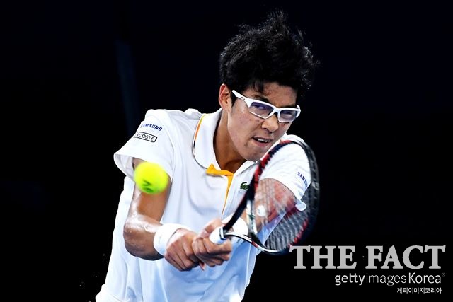정현이 역대 아시아 남자 선수로는 네 번째로 남자 테니스 단식 부문 세계 랭킹 20위 내에 이름을 올렸다. /게티이미지