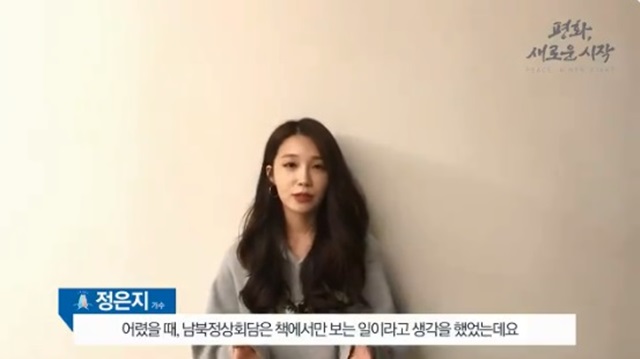 에이핑크 정은지는 행정안전부 공식 트위터를 통해 남북 정상회담의 성공을 기원했다. /행정안전부 SNS