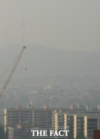[TF포토] '남산타워는 어디에?'…미세먼지가 만든 최악의 가시거리