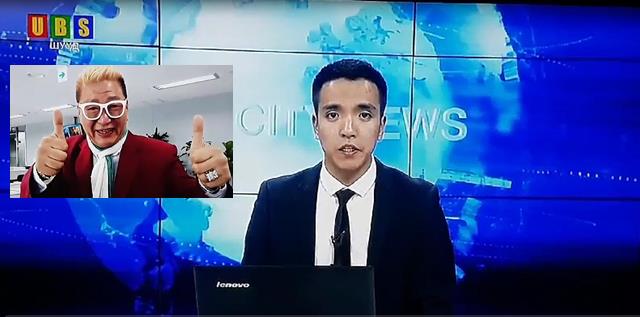 유퉁이 부른 남북화해 무드속 통일 노래 통일이 온다네(설운도 작곡)가 지난 15일 밤 몽골 최대 공영방송 UBS TV 메인뉴스에 소개됐다. /독자제공